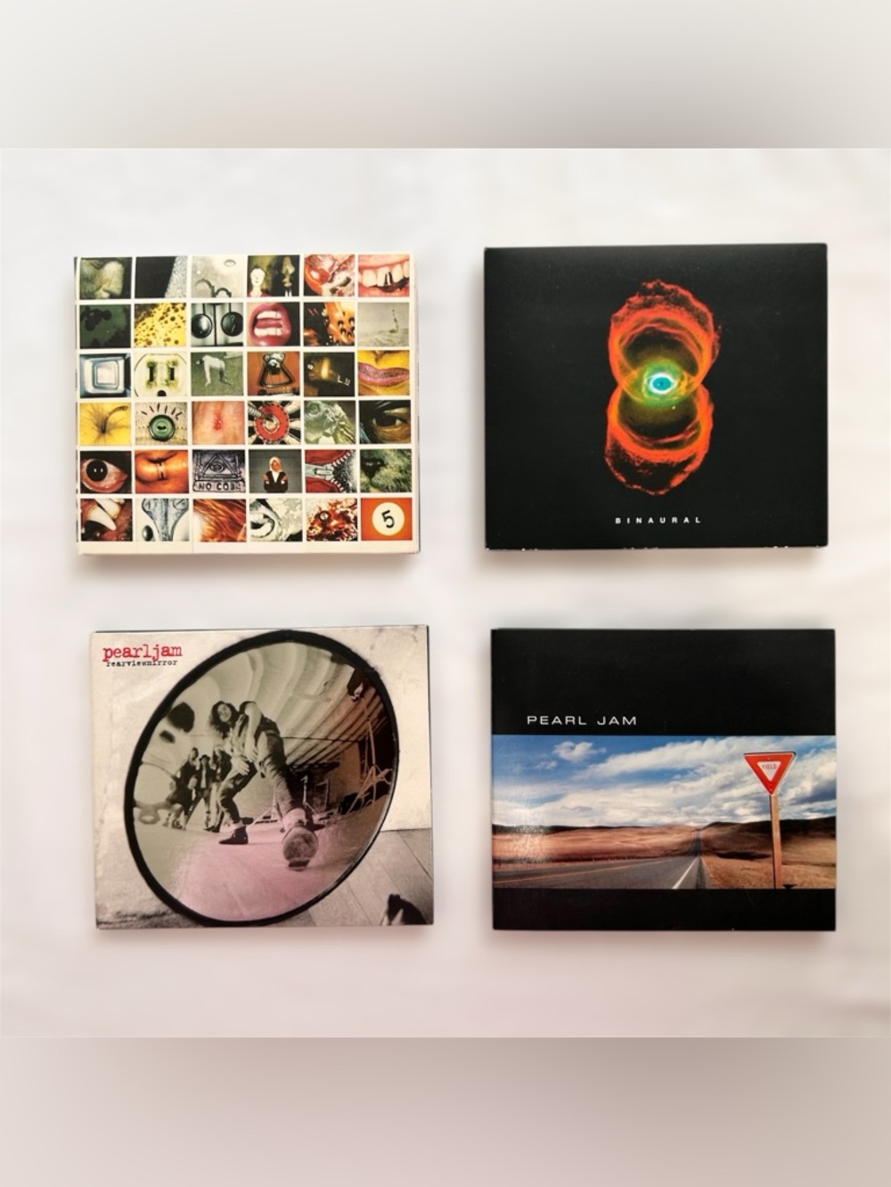 Y2K Pearl Jam 4 CD Lot No Code Binaural Rearviewmirror Yield Media